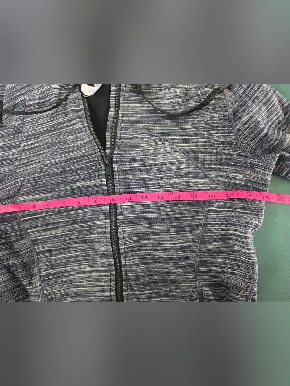 lululemon athletica Heathered Blue Zip-Up Hoodie